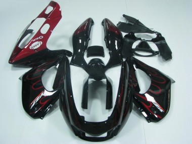 Carene Moto Yamaha YZF 1000R Thunderace 1997-2007 - Nero Rosso Fiamma