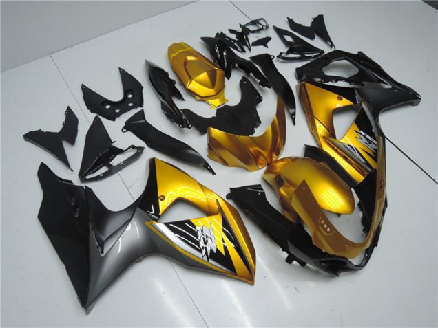 Carene Moto Suzuki GSXR 1000 2009-2016 - Oro Nero Opaco