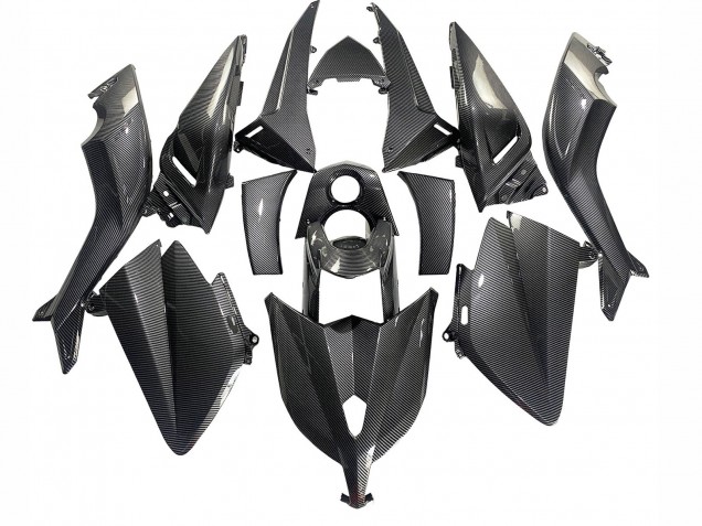 Carene Moto Yamaha TMAX530 2012-2014 - Nero Fibra di Carbonio