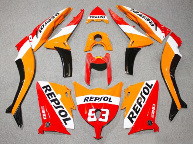 Carene Moto Yamaha TMAX530 2012-2014 - Rosso Arancia Bianco Repsol 93