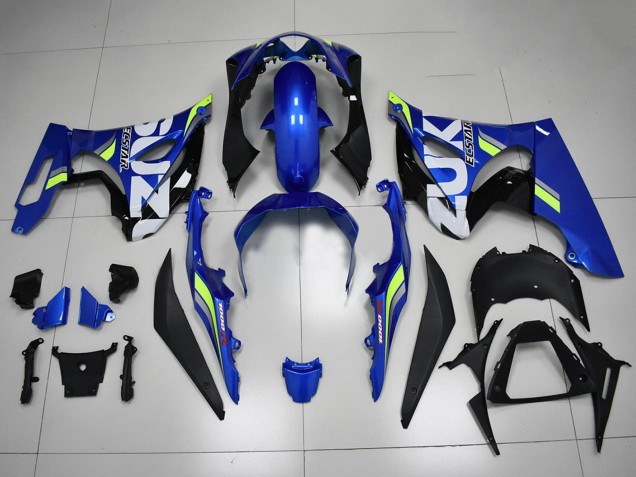 Carene Moto Suzuki GSXR 1000 2017-2024 - Blu Bianco Verde