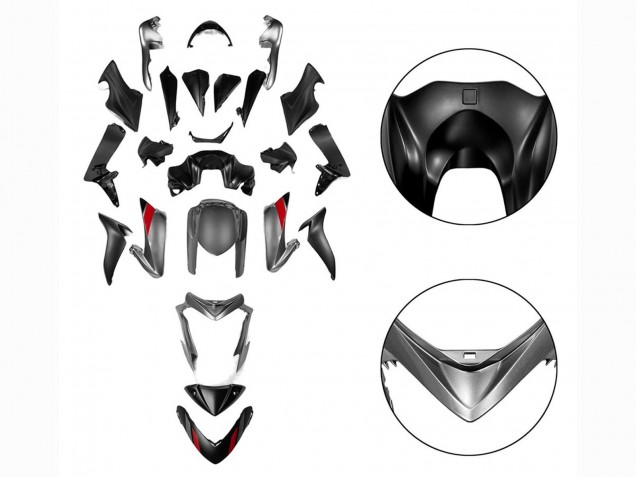 Carene Moto Suzuki GSX-S 1000 2015-2020 - Nero Grigio