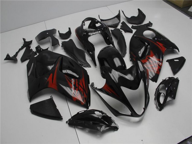 Carene Moto Suzuki GSXR 1300 Hayabusa 2008-2020 - Nero Lucido Rosso
