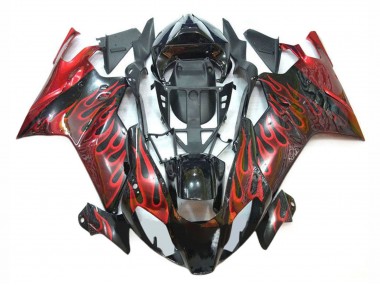 Carene Moto Aprilia RSV1000 2003-2006 - Nero Lucido Rosso Fiamma