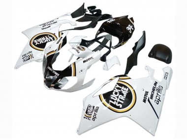 Carene Moto Aprilia RSV1000 2003-2006 - Bianco Nero Lucky Strike Motul Michelin