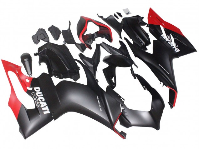 Carene Moto Ducati Panigale V2 2020-2024 - Rosso Nero Opaco Corse