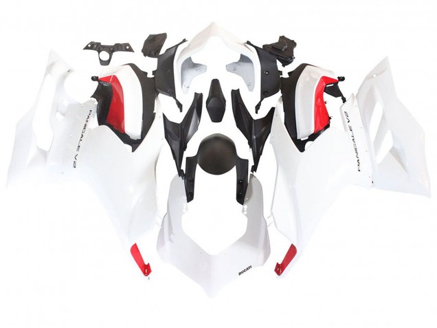 Carene Moto Ducati Panigale V2 2020-2024 - Bianco Rosso Nero Opaco