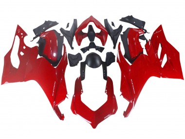 Carena Moto Ducati Panigale V2 2020-2024 - Rosso Nero Opaco