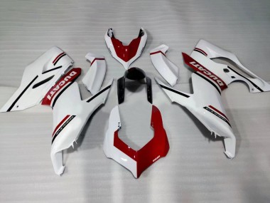 Carene Moto Ducati Panigale V2 2020-2024 - Bianco Rosso Nero Lucido