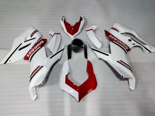 Carene Moto Ducati Panigale V2 2020-2024 - Bianco Rosso Nero Lucido