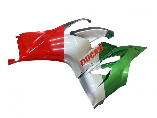 Carene Moto Ducati Panigale V2 2020-2024 - Argento Rosso Verde