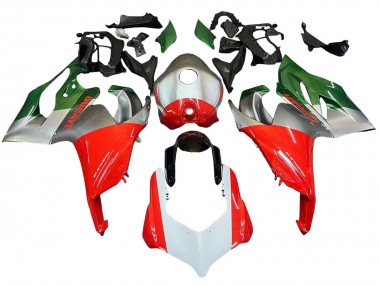 Carene Moto Ducati Panigale V2 2020-2024 - Argento Rosso Verde