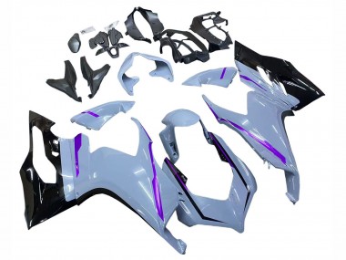 Carene Moto Ducati Panigale V2 2020-2024 - Grigio Lucido Viola Nero Lucido