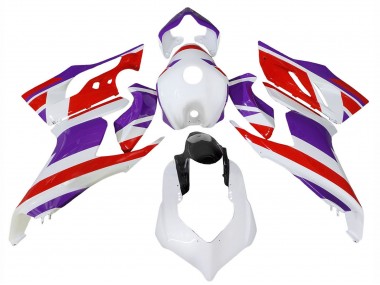 Carene Moto Ducati Panigale V2 2020-2024 - Bianco Viola Rosso Nero Lucido