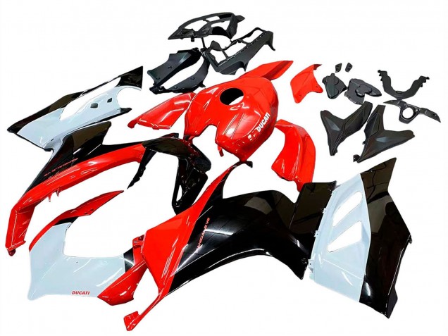 Kit Carena Moto Ducati Panigale V2 2020-2024 - Bianco Rosso Nero Lucido