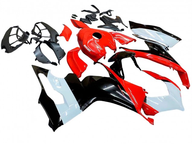Kit Carena Moto Ducati Panigale V2 2020-2024 - Bianco Rosso Nero Lucido