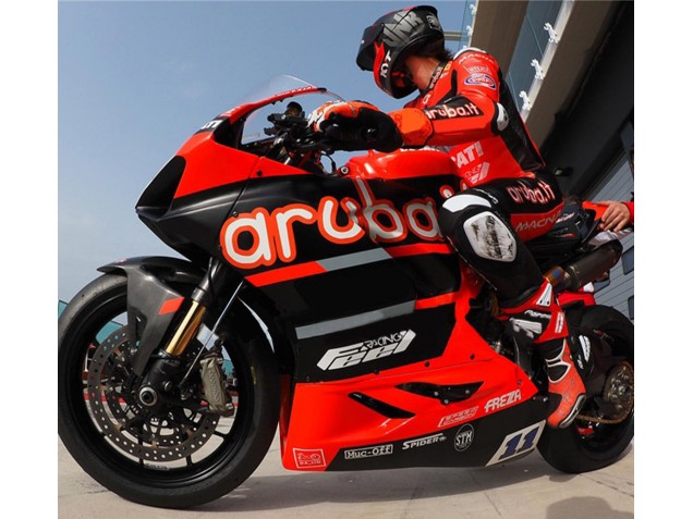 Carene Moto Ducati Panigale V4 V4S 2018-2019 - Rosso Nero Lucido Aruba 11