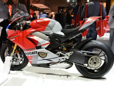 Carene Moto Ducati Panigale V4 V4S 2018-2019 - Bianco Argento Rosso Nero Lucido