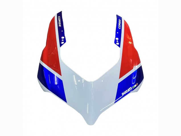 Carene Moto Ducati Panigale V4 V4S 2018-2019 - Bianco Argento Rosso Nero Lucido