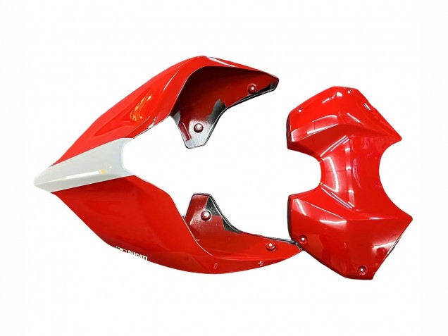 Carene Moto Ducati Panigale V4 V4S 2018-2019 - Bianco Argento Rosso Nero Lucido
