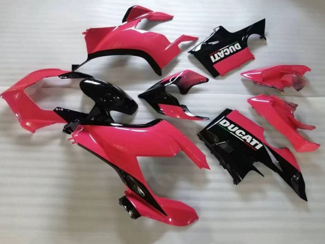 Carena Moto Ducati Panigale V4 V4S 2020-2021 - Rosa Nero Lucido