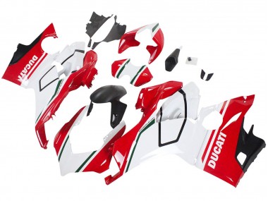 Carene Moto Ducati Panigale V4 V4S 2018-2019 - Bianco Rosso Nero Opaco