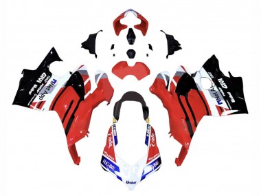Carene Moto Ducati Panigale V4 V4S 2018-2019 - Rosso Blu Nero Lucido Flex-Box Givi