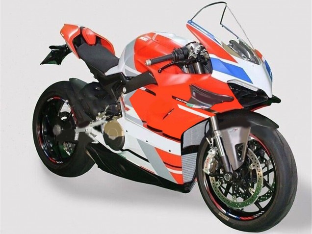 Carene Moto Ducati Panigale V4 V4S 2020-2021 - Bianco Blu Rosso Nero Lucido