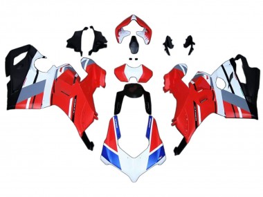 Carene Moto Ducati Panigale V4 V4S 2020-2021 - Bianco Blu Rosso Nero Lucido