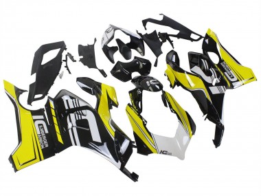 Carene Moto Ducati Panigale V4 V4S 2020-2021 - Giallo Bianco Nero Lucido