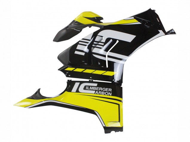 Carene Moto Ducati Panigale V4 V4S 2020-2021 - Giallo Bianco Nero Lucido