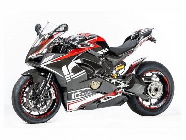 Carene Moto Ducati Panigale V4 V4S 2018-2019 - Rosso Nero Grigio Aruba 45