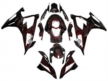 Carene Moto BMW S1000RR 2019-2022 - Rosso Scuro Fibra di Carbonio
