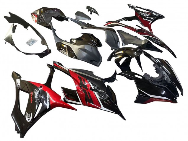 Carene Moto BMW S1000RR 2019-2022 - Nero Rosso Scuro