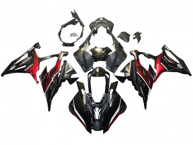 Carene Moto BMW S1000RR 2019-2022 - Nero Rosso Scuro