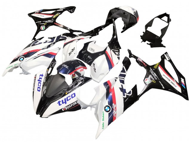 Carene Moto BMW S1000RR 2019-2022 - Bianco Nero Rosa Oxford