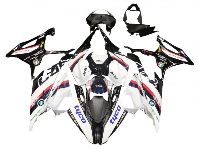 Carene Moto BMW S1000RR 2019-2022 - Bianco Nero Rosa Oxford