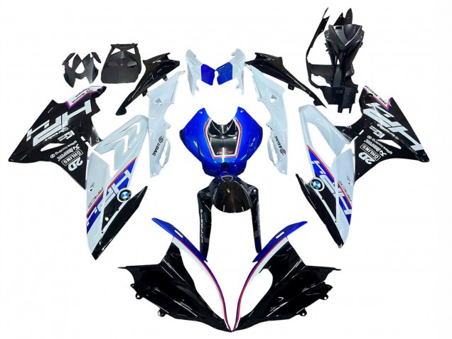 Carena Moto BMW S1000RR 2017-2018 - Bianco Blu Nero Lucido