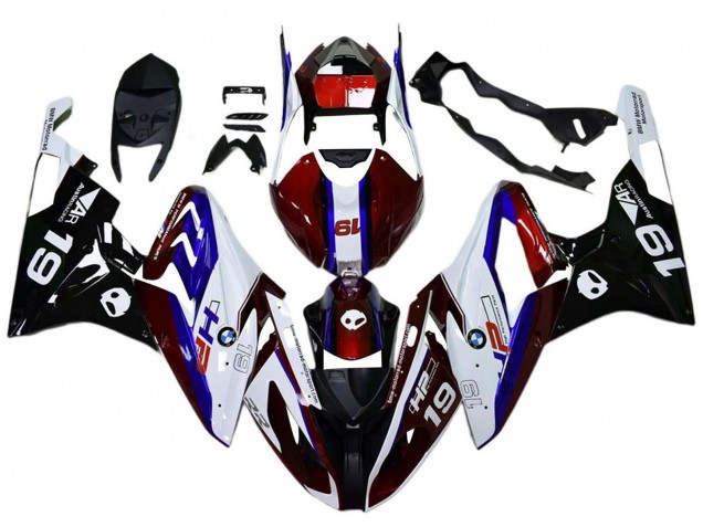 Carene Moto BMW S1000RR 2017-2018 - Bianco Rosso Blu Nero