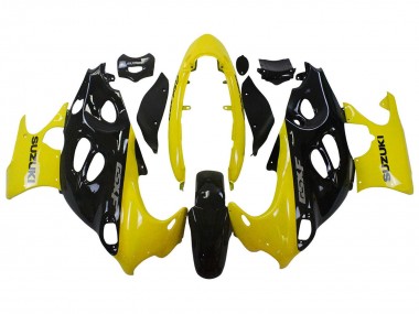 Carene Moto Suzuki GSX600F/GSX750F 2004-2006 - Nero Lucido Giallo