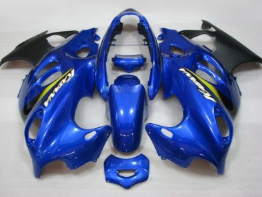 Carene Moto Suzuki GSX600F/GSX750F 2004-2006 - Blu Giallo Nero Opaco Katana