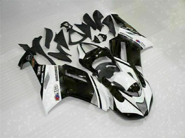 Carene Moto Kawasaki ZX6R 2007-2008 - Nero Bianco