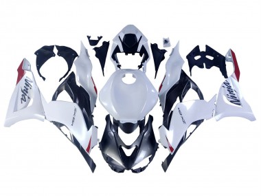 Carene Moto Kawasaki ZX6R 2023-2025 - Bianco Perla Nero Rosso