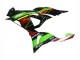Carene Moto Kawasaki ZX6R 2023-2025 - Verde Nero Rosso Giallo Dunlop
