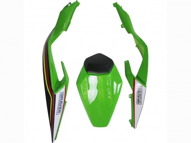 Carene Moto Kawasaki ZX6R 2023-2025 - Verde Nero Rosso Giallo Dunlop