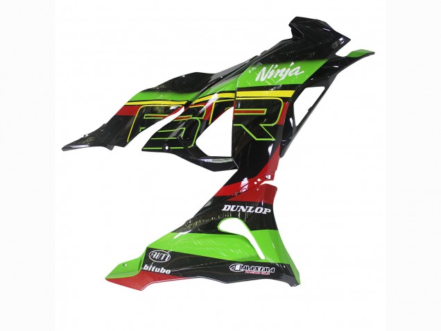 Carene Moto Kawasaki ZX6R 2023-2025 - Verde Nero Rosso Giallo Dunlop