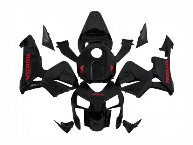 Carene Moto Honda CBR600RR 2003-2004 - Nero Lucido Rosso Decals