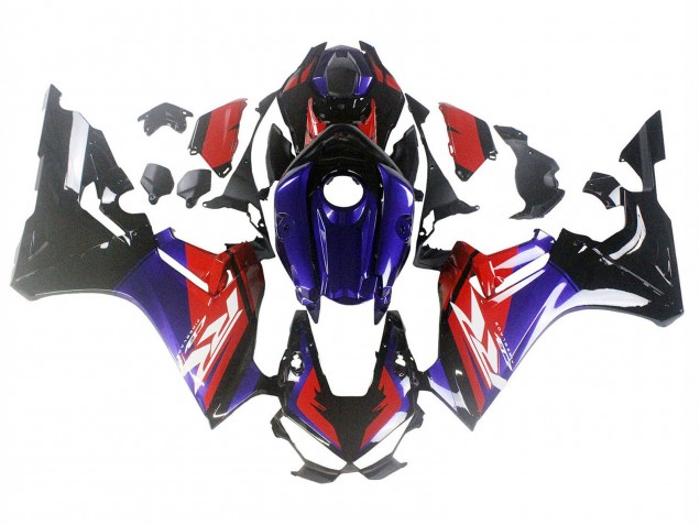 Carene Moto Honda CBR1000RR 2017-2023 - Rosso Blu Nero Lucido