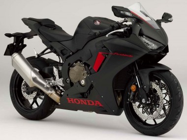 Carene Moto Honda CBR1000RR 2017-2023 - Nero Opaco Rosso Logo