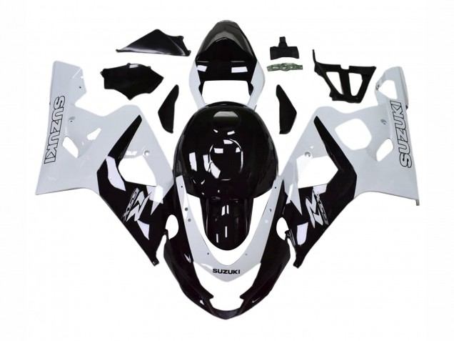 Carene Moto Suzuki GSXR 600 / GSXR 750 2004-2005 - Bianco Nero